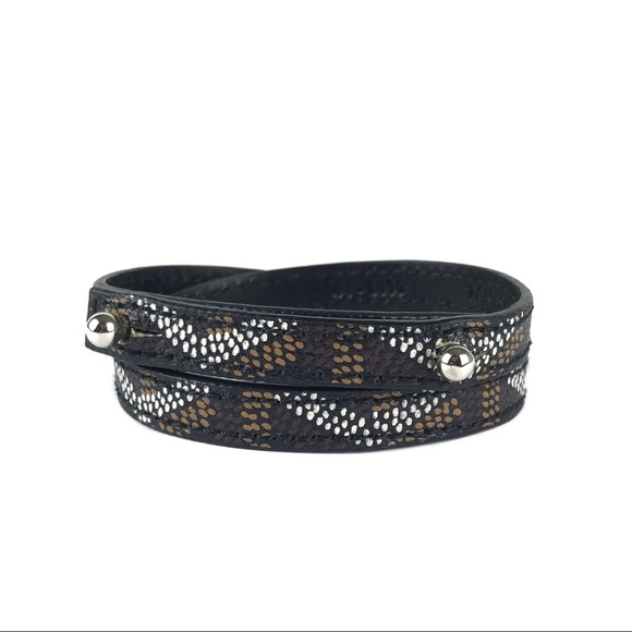 goyard leather bracelet